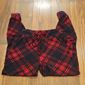 Agnes & Dora Plaid Red and Black Pajama Pants